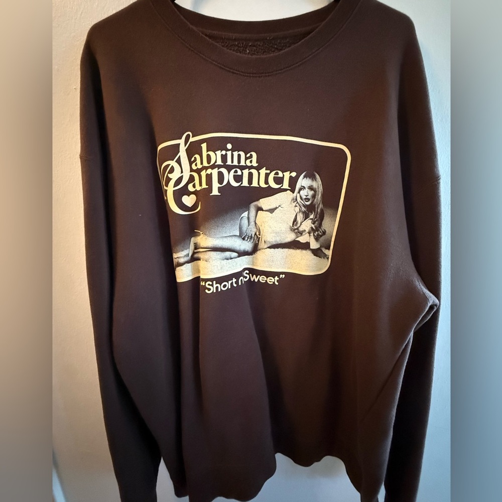 Sabrina Carpenter Brown Sweater